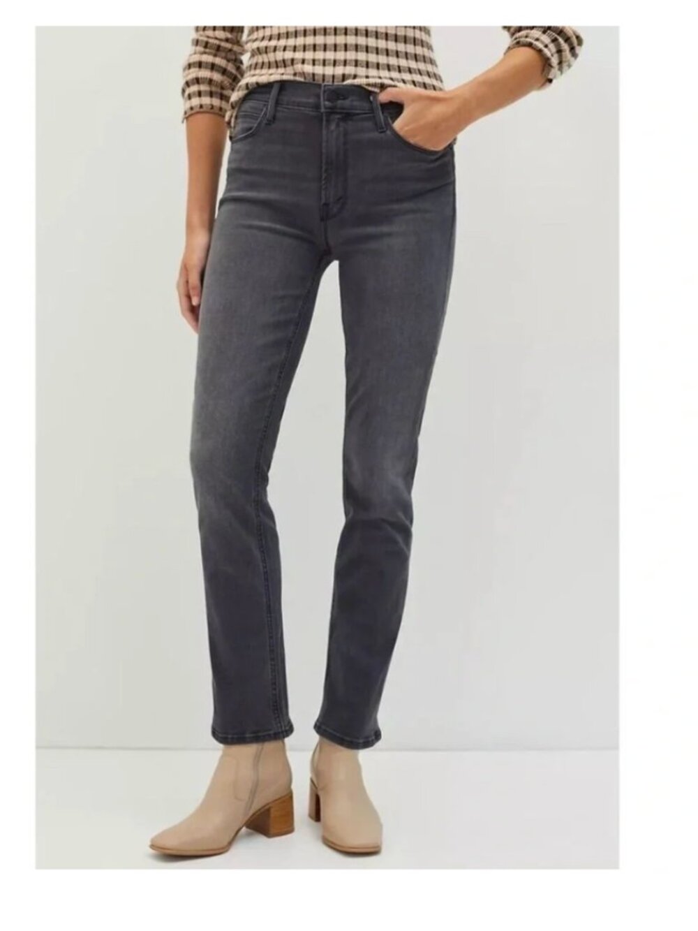 EUCMOTHER Mid Rise Dazzler Ankle Jeans
